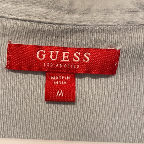 Blue Guess polo size M - Picture 3 of 5